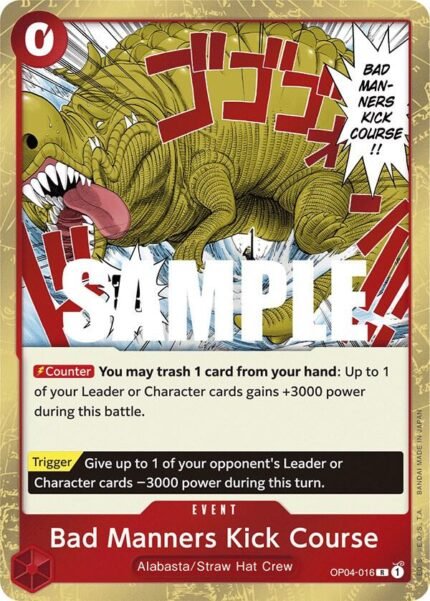 Bad Manners Kick Course - OP04 Kingdoms of Intrigue