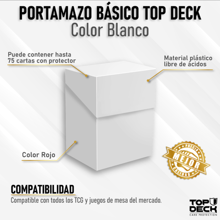 Portamazo Básico Top Deck Blanco - Imagen 1