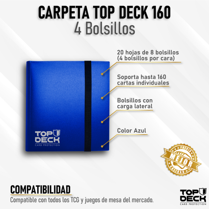 Carpeta Top Deck 160 Azul - Imagen 1