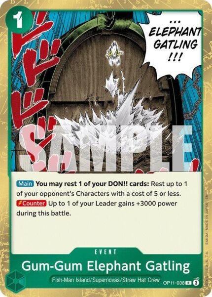 Gum-Gum Elephant Gatling - OP11 A Fist of Divine Speed
