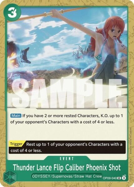 Thunder Lance Flip Caliber Phoenix Shot - OP09 Emperors in the New World