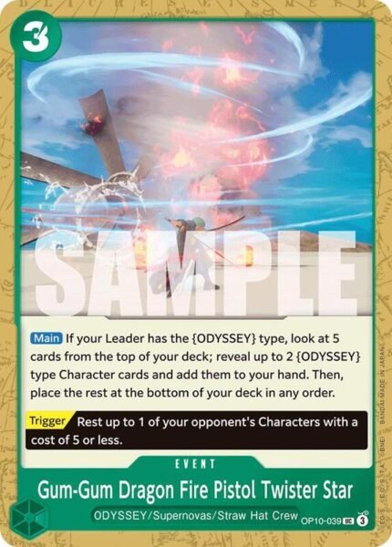 Gum-Gum Dragon Fire Pistol Twister Star - OP10 Royal Blood