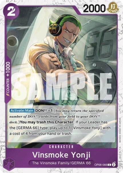 Vinsmoke Yonji (Jolly Roger Foil) - PRB01 Premium Booster -The Best-