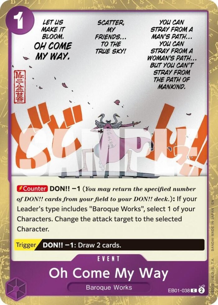 Oh Come My Way (Pirate Foil) - PRB02 Premium Booster -The Best- Vol.2 - Imagen 1