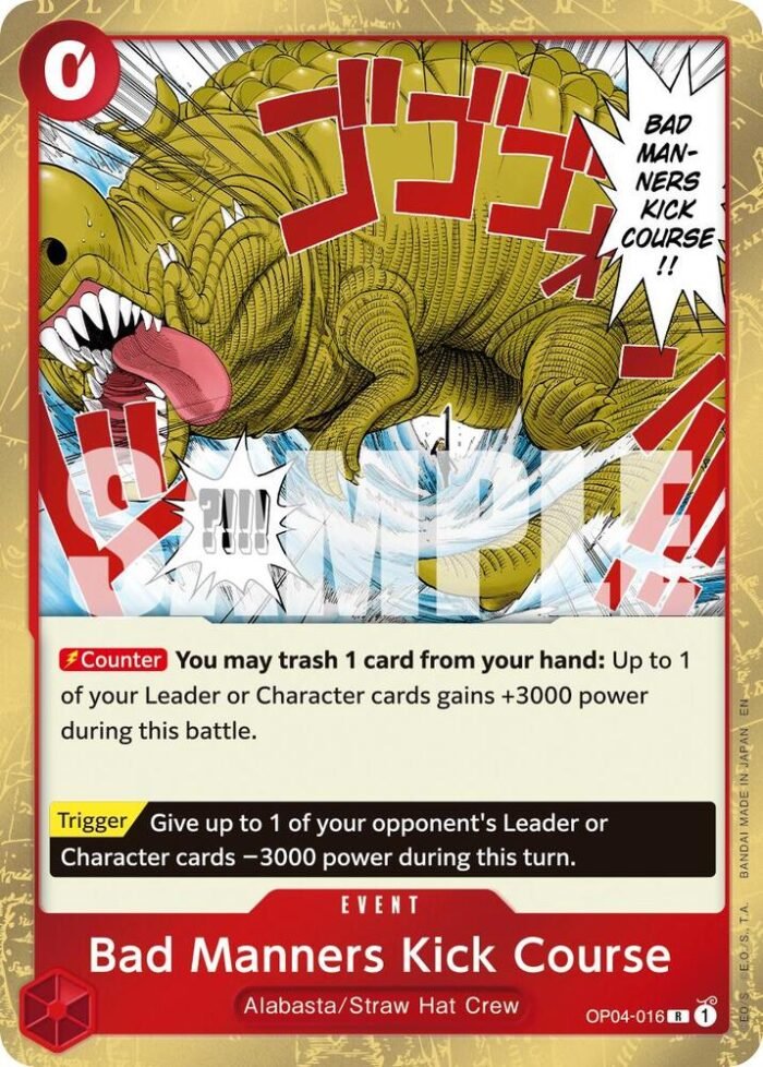 Bad Manners Kick Course (Reprint) - PRB02 Premium Booster -The Best- Vol.2 - Imagen 1
