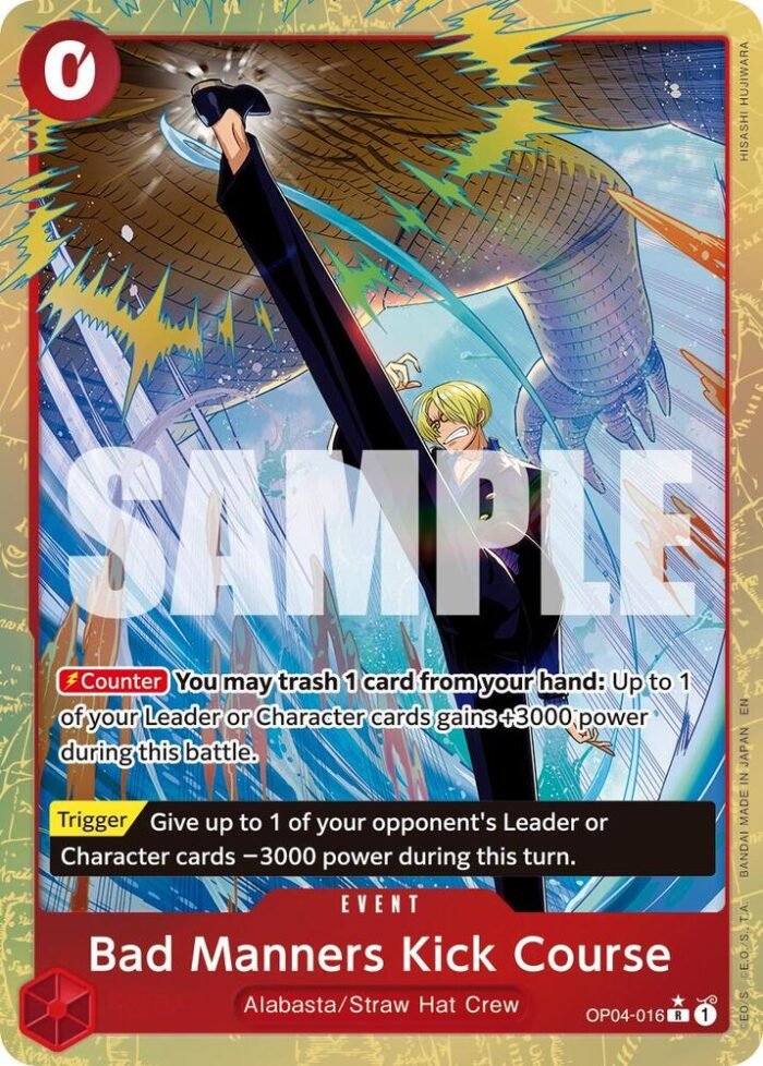 Bad Manners Kick Course (Alternate Art) - PRB02 Premium Booster -The Best- Vol.2 - Imagen 1