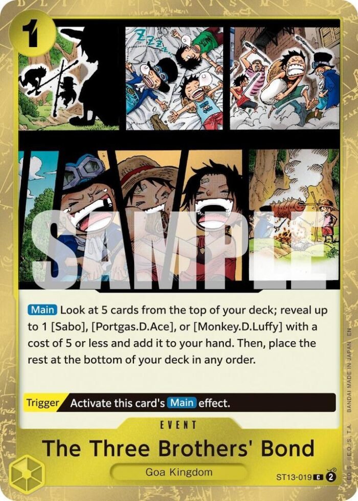 The Three Brothers' Bond (Pirate Foil) - PRB02 Premium Booster -The Best- Vol.2 - Imagen 1