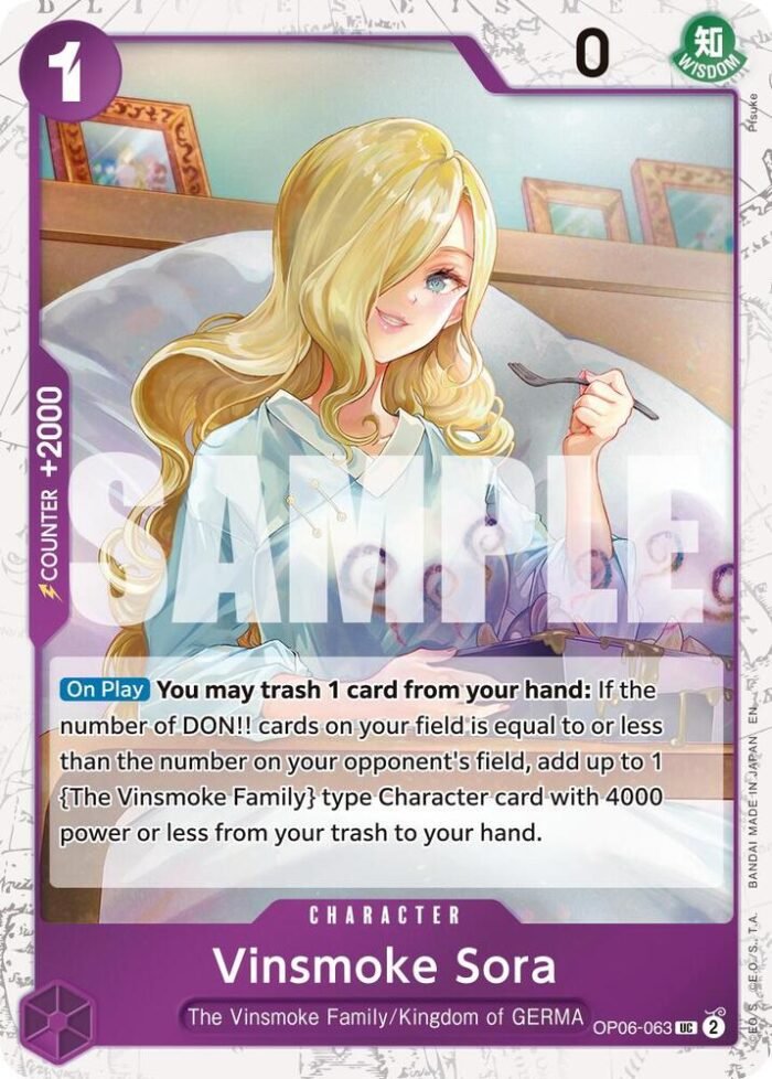 Vinsmoke Sora (Reprint) - PRB02 Premium Booster -The Best- Vol.2 - Imagen 1
