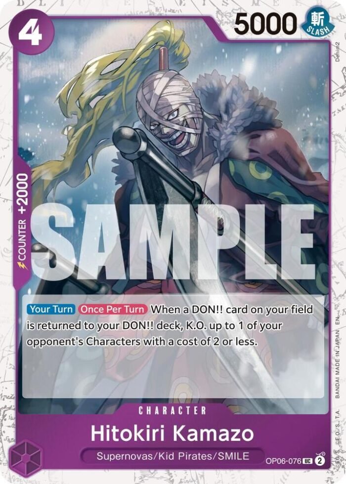 Hitokiri Kamazo (Pirate Foil) - PRB02 Premium Booster -The Best- Vol.2 - Imagen 1