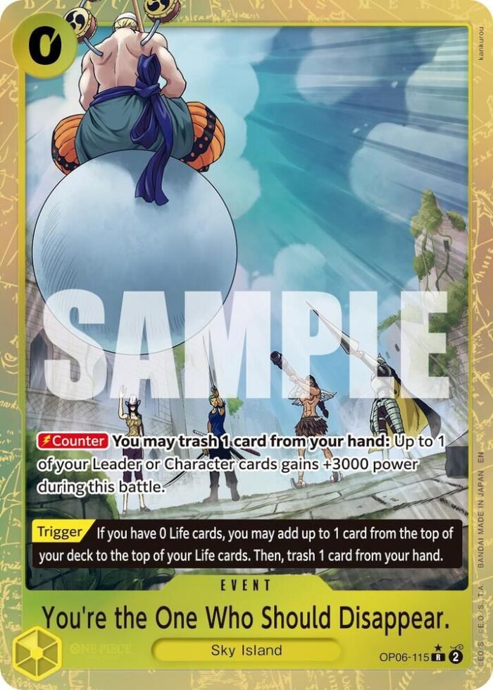 You're the One Who Should Disappear (Alternate Art) - PRB02 Premium Booster -The Best- Vol.2 - Imagen 1