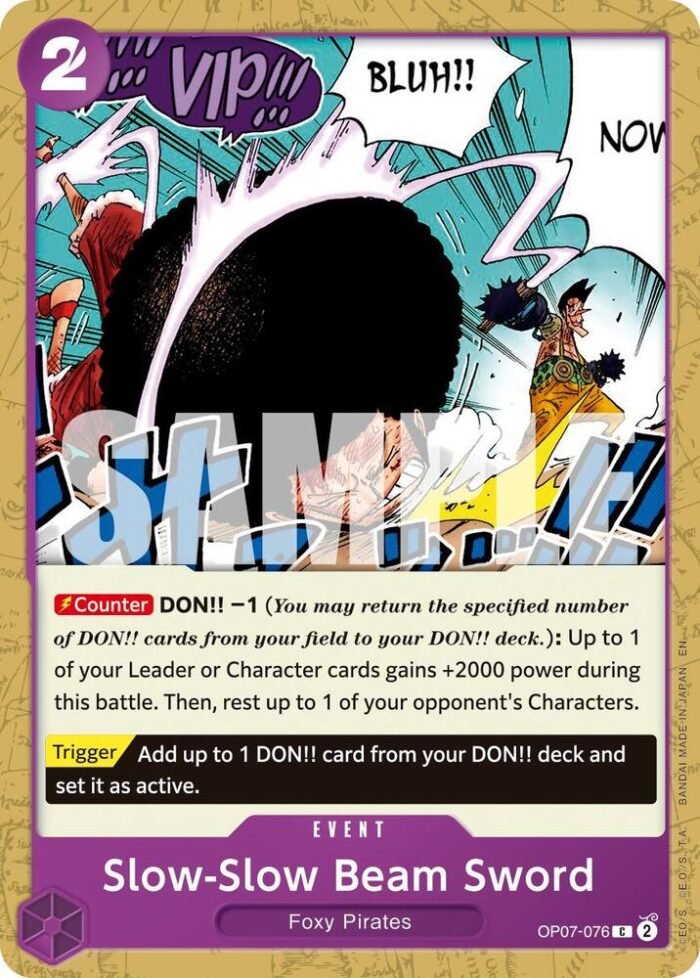 Slow-Slow Beam Sword (Reprint) - PRB02 Premium Booster -The Best- Vol.2 - Imagen 1