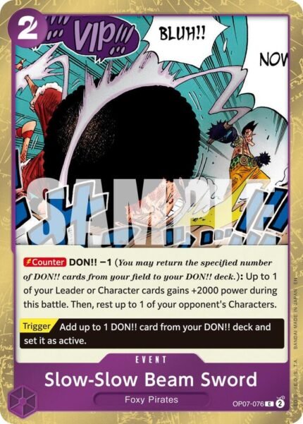 Slow-Slow Beam Sword (Pirate Foil) - PRB02 Premium Booster -The Best- Vol.2