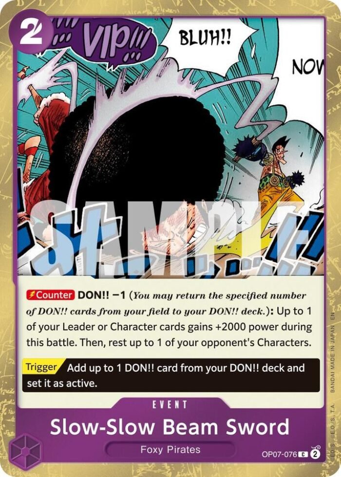 Slow-Slow Beam Sword (Pirate Foil) - PRB02 Premium Booster -The Best- Vol.2 - Imagen 1