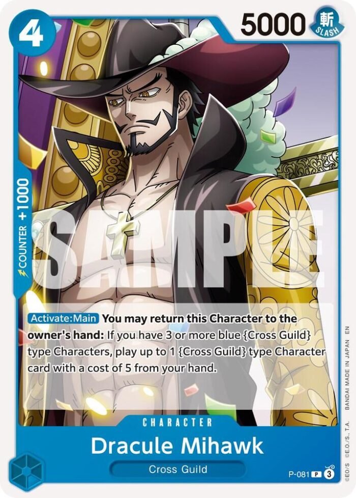 Dracule Mihawk (Reprint) - PRB02 Premium Booster -The Best- Vol.2 - Imagen 1