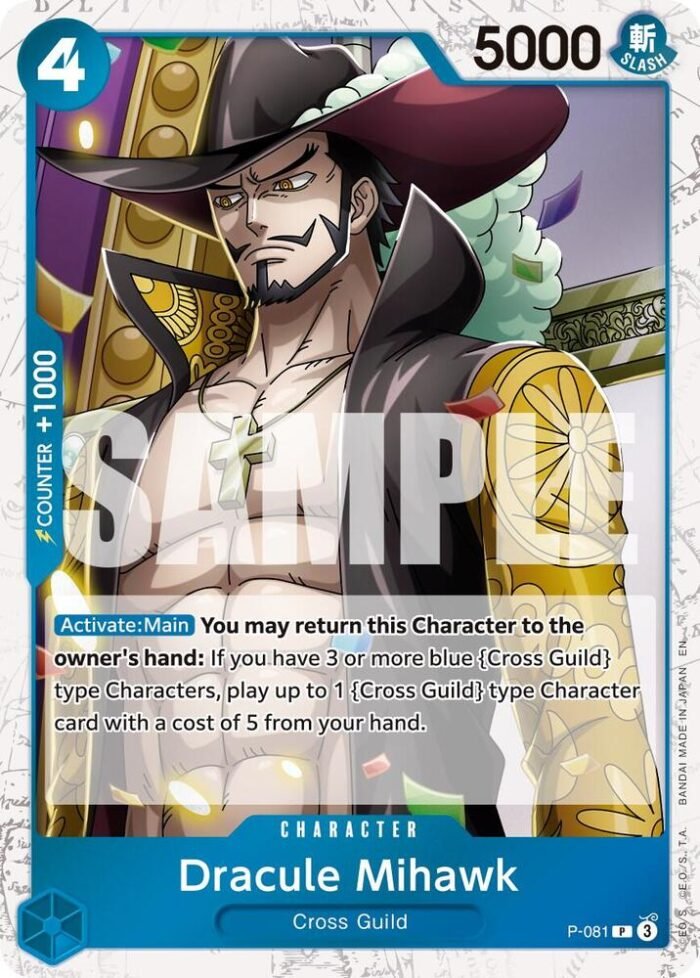 Dracule Mihawk (Pirate Foil) - PRB02 Premium Booster -The Best- Vol.2 - Imagen 1