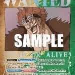 Eustass"Captain"Kid (Wanted Poster) - OP03 Pillars of Strength