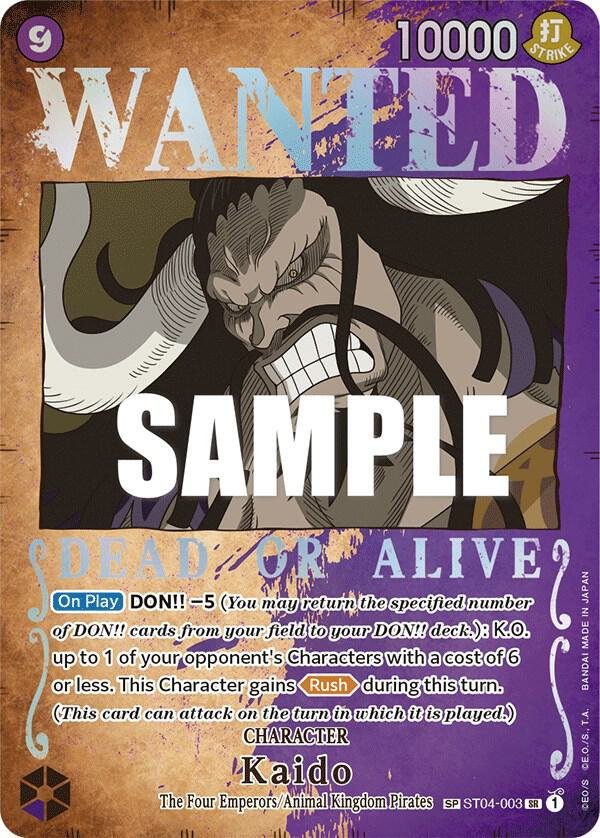 501680_in_1000x1000.jpg Kaido (Wanted Poster) - OP03 Pillars of Strength - Imagen 1