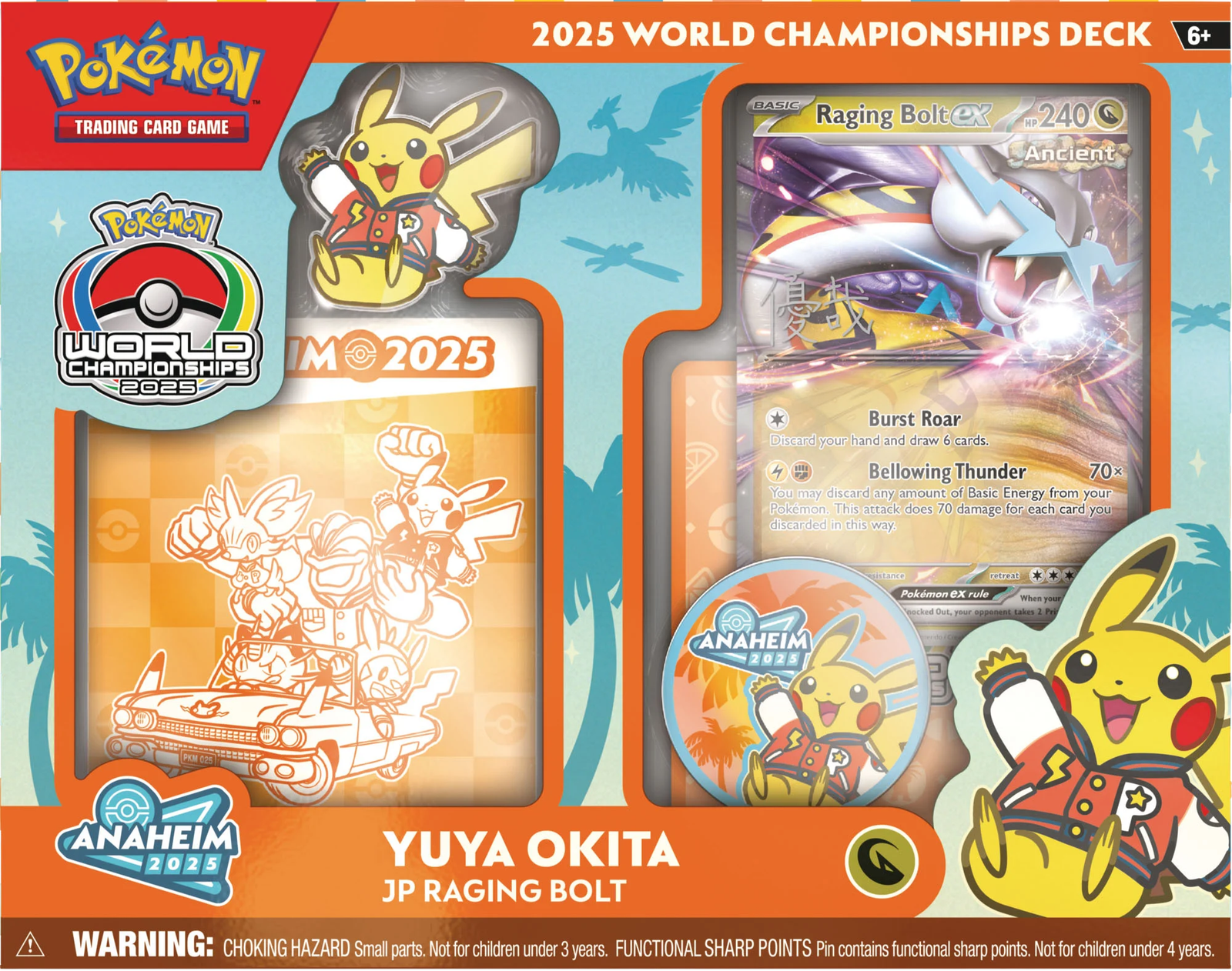 c9fd9abf-2c6a-478e-a02a-c096506a02ab Pokemon TCG World Championships Deck 2025 INGLES JP Raging Bolt - Imagen 1