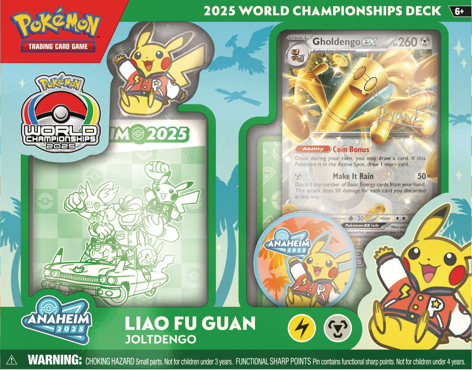 e0aefb87-2069-425e-a097-519efb6ecd3a (1) Pokemon TCG World Championships Deck 2025 INGLES Joltdengo - Imagen 1
