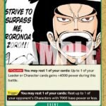 Strive to Surpass me, Roronoa Zoro!!! - OP14 The Azure Sea's Seven