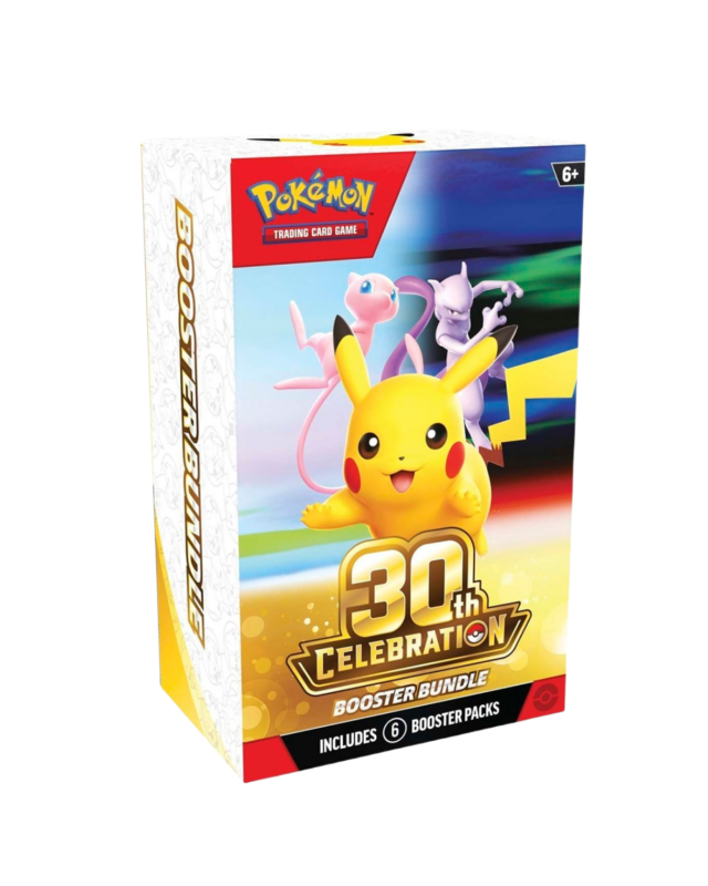 Pokémon TCG 30th Celebration Booster Bundle en inglés con 6 sobres de refuerzo